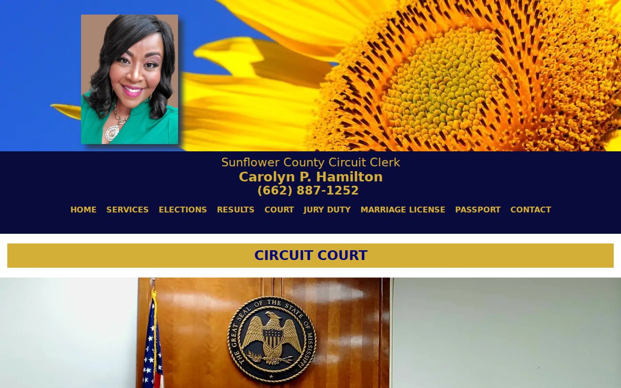 Sunflower County criminal dockets Fourth Circuit Court information