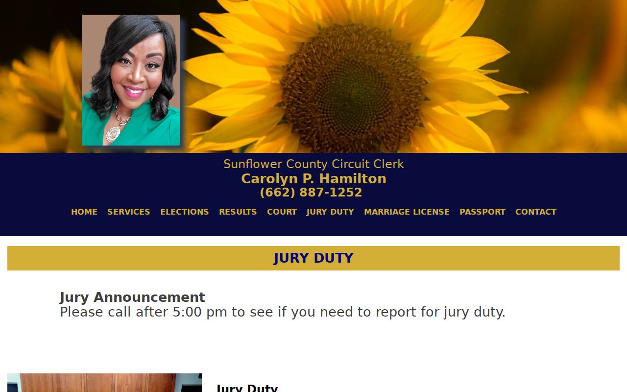 Drew court docket Sunflower County Circuit Clerk jury source page